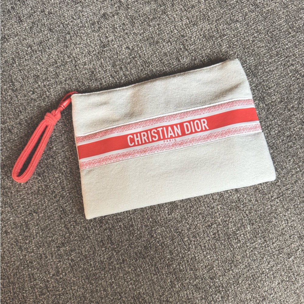 Christian Dior Terry Cloth Wristlet